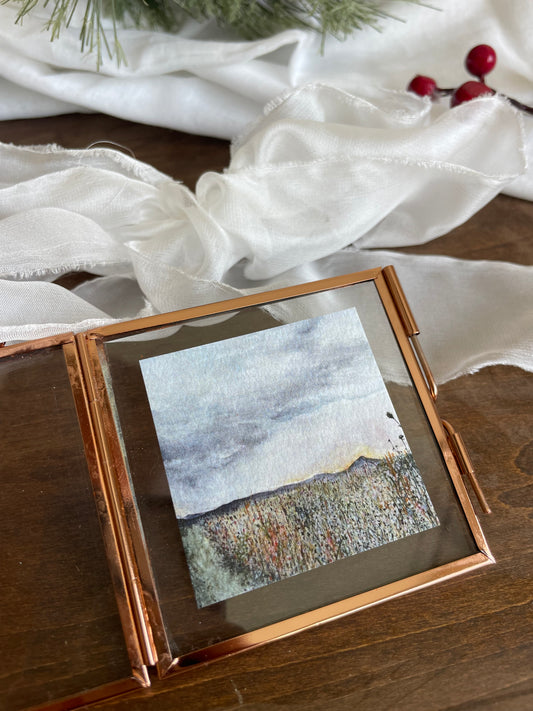 Courage Watercolor Ornament